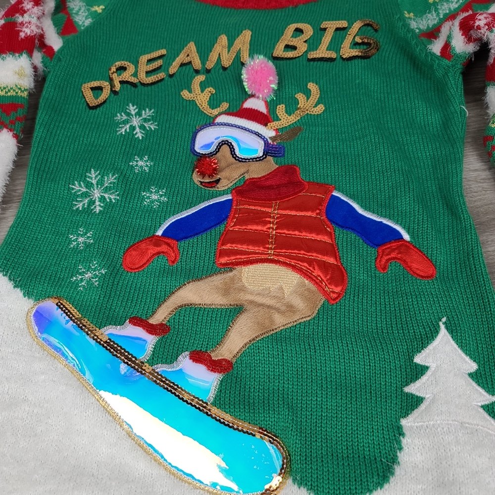 Fun Holiday Pullover Tunic Christmas Sweater - Picture 3 of 11